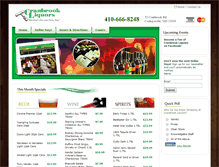 Tablet Screenshot of cranbrookliquors.com